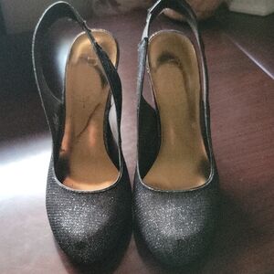 Nicole Miller Glitter Heels